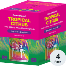 Green Monke THC 2mg Tropical Citrus VA