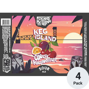 Flying Machine Keg Island Cherry Passionfruit Sour Ale