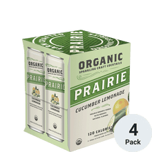 Prairie Organic Sprakling Cucumber Lemonade Craft Cocktails