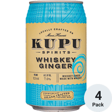 Kupu Spirits Whiskey Ginger Cocktail