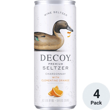 Decoy Premium Seltzer Chardonnay with Clementine Orange