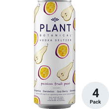 Plant Botanical Passionfruit Pear Vodka Seltzer