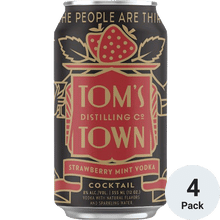 Tom's Town Strawberry Mint Vodka Cocktail