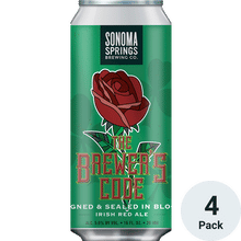 Sonoma Springs The Brewer's Code Irish Red Ale