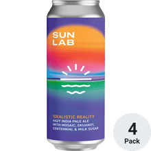 Sun Lab Idealistic Reality Hazy IPA with Mosaic Ekuanot & Centennial