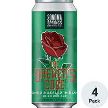 Sonoma Springs The Brewer's Code Irish Red Ale