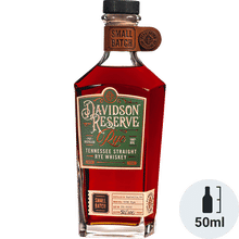 Davidson Reserve Tennessee Straight Rye Whiskey