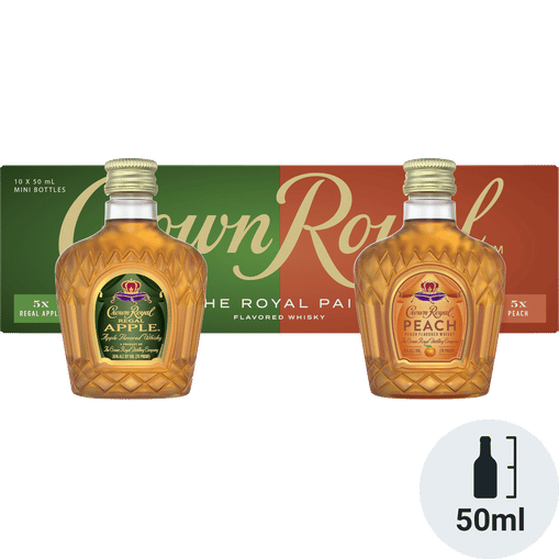 Crown Royal Peach and Regal Apple