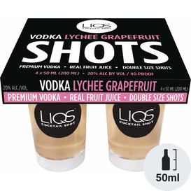 LIQS Vodka Lychee Grapefruit
