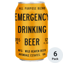 Wild Heaven Emergency Drinking Beer
