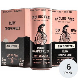 Cycling Frog THC Seltzer Ruby Grapefruit