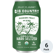 Big Country Passionfruit Kiwi Organic Hard Seltzer