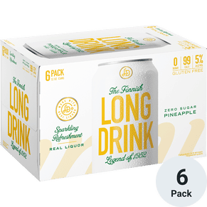 Finnish Long Drink Zero Sugar Pineapple