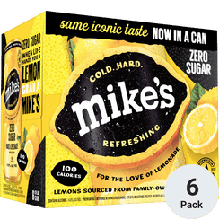 Mike's Zero Sugar Hard Lemonade 6 Pack Can