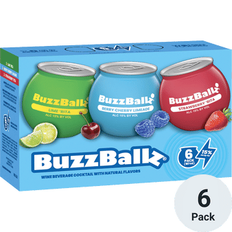 BuzzBallz Fruity Faves Cocktails 6 Pack