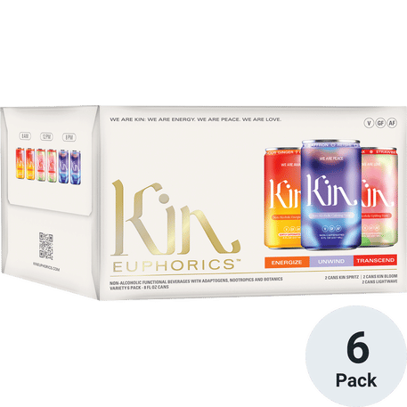 Kin Euphorics Non-Alcoholic Feel Good Flight Variety Pack