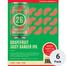 Station 26 Grapefruit Juicy Banger IPA