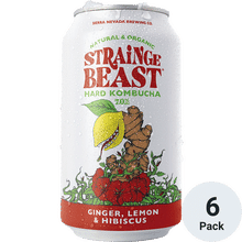 Strainge Beast Fresh Ginger Lemon & Hibiscus Hard Kombucha