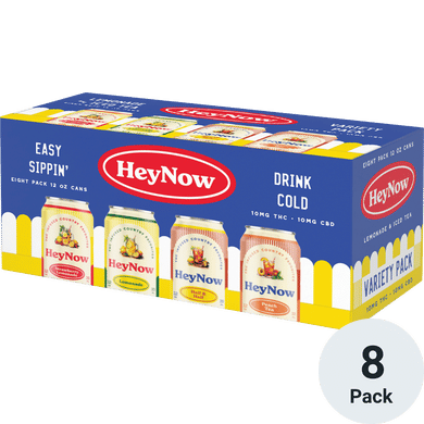 HeyNow THC 10mg Lemonade & Tea Variety Pack