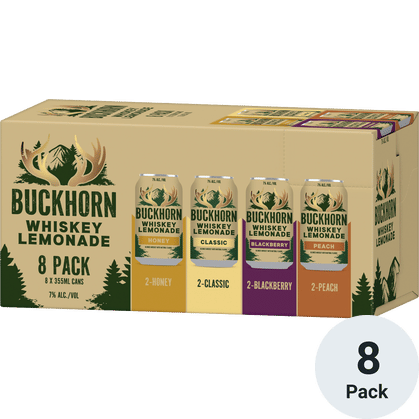 Buckhorn Assorted Whiskey Lemonade Cocktail 8 Pack