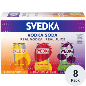 SVEDKA Variety Pack Vodka Soda Ready to Drink Cocktail