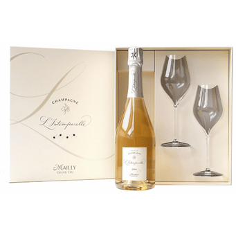Mailly L'Intemporelle Champagne w/2 Riedels