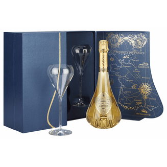 De Venoge Louis XV Champagne Gift w 2 Glass