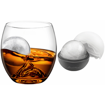Final Touch On The Rock Glass with Ice Ball Mould
