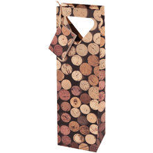 Single Bottle Gift Bag - Corks