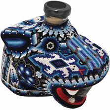 Chaquira Beaded Jaguar Blanco Tequila
