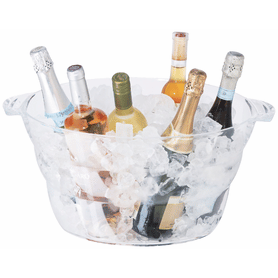 Clear Oval Party Tub