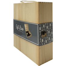 3 Bottle Pinewood Gift Box