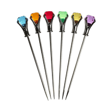 Diamond-Head Martini Picks - Color