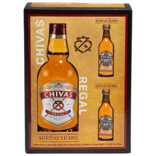 Chivas Regal 12 Year Blended Scotch Whisky with Two 50ml