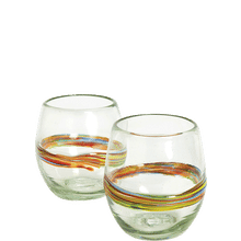 Bambeco Rainbow Stemless Wine S/2