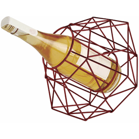 Red Art Deco Wine Holder