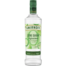 Smirnoff Zero Sugar Infusions Cucumber & Lime Vodka