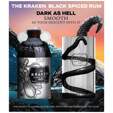 Kraken Black Spiced Rum with Tiki Glass Gift