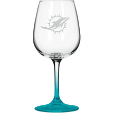 Etched Wine Glass - Dolphins