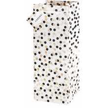 Liquor Bottle Gift Bag - Tuxedo Dots