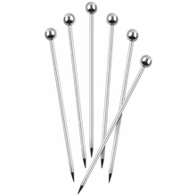 Final Touch Stainless Steel Cocktail Picks - Set of 6