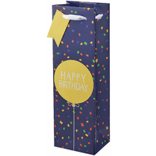Single Bottle Gift Bag - Birthday Confetti