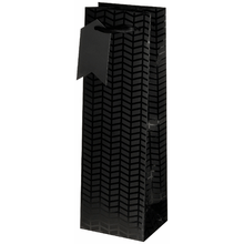 Single Bottle Gift Bag - Matte Black Arrow
