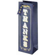 Gift Bag - Navy Thanks