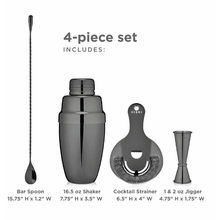 Viski - Gunmetal Mixologist Barware Set