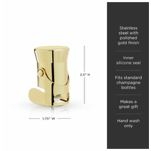 Viski - Gold Heavyweight Champagne Stopper