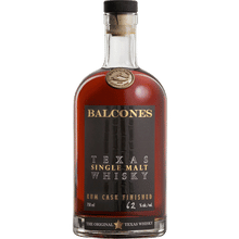Balcones Single Malt Whiskey Rum Finished Cask Strength Barrel Select