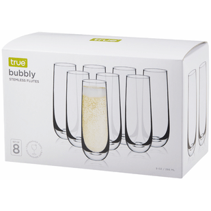 True Stemless Champagne Glass 8Pk