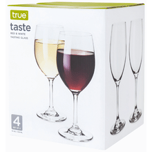 True  Set of 4 White Wine Tasting Glasses