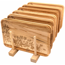 J.K. Adams Rose Embossed Cheese Plate Cutting Board CDU